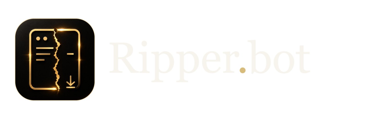 Ripper.bot light wordmark